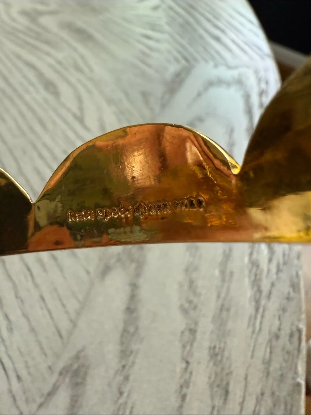 kate spade Gold Scalloped Bangle Bracelet